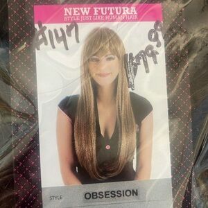 New Risqué brown long wig style obsession R6//12H
